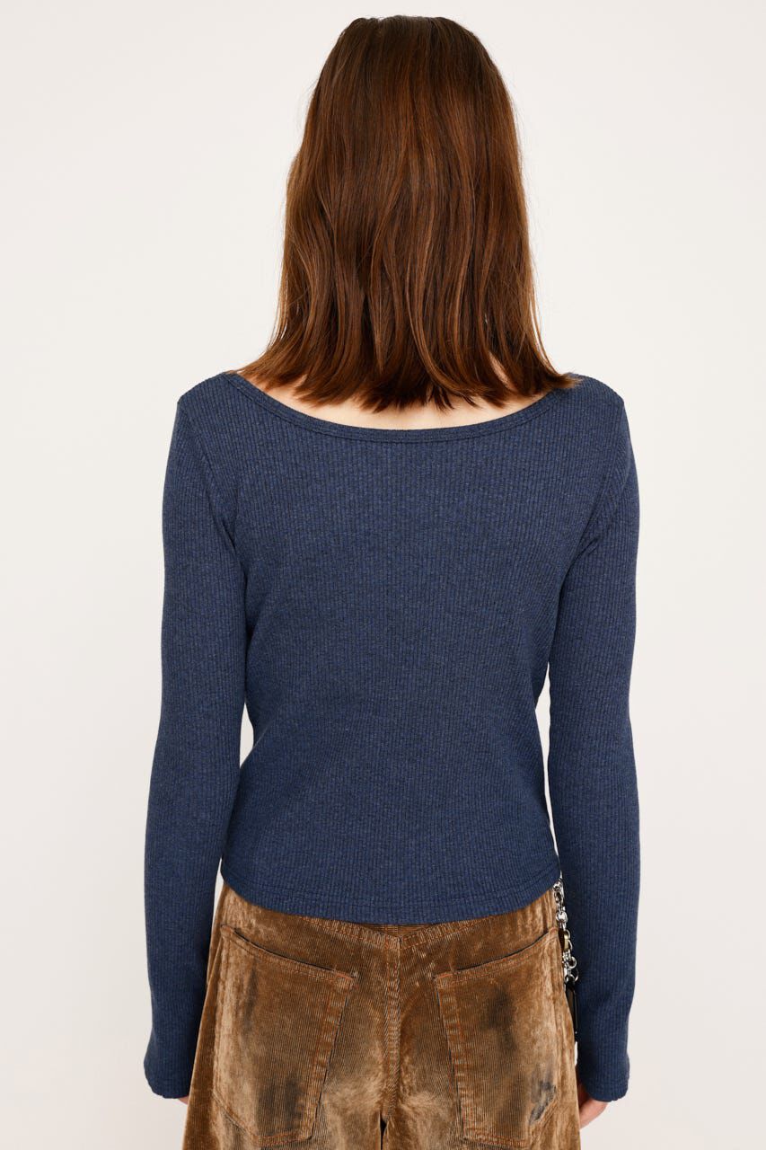 SLY「2WAY CUT RIB トップス」|Tシャツ・カットソー|