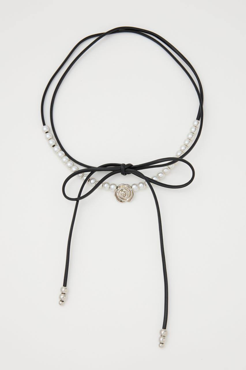 SLY「ROSE F／PEARL チョーカー」|ネックレス|