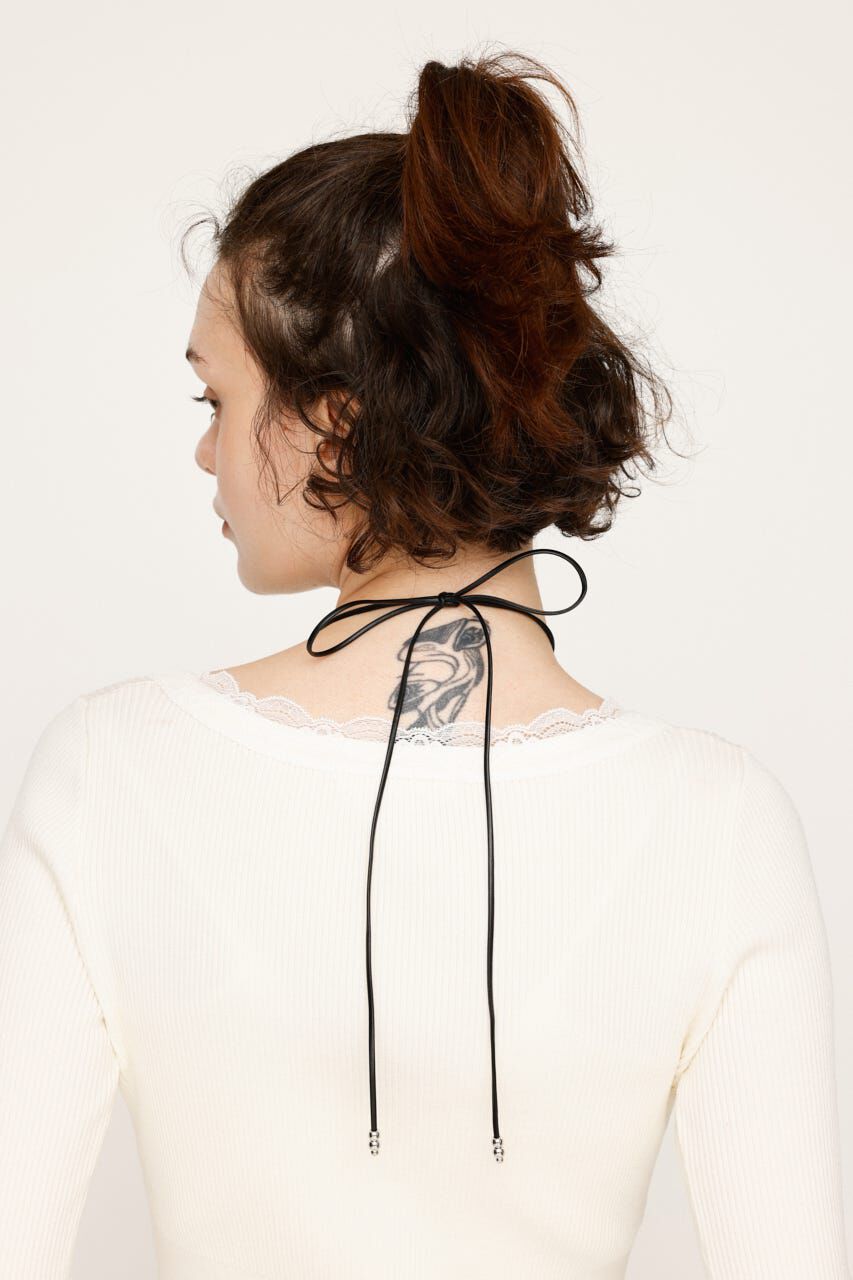 SLY「ROSE F／PEARL チョーカー」|ネックレス|