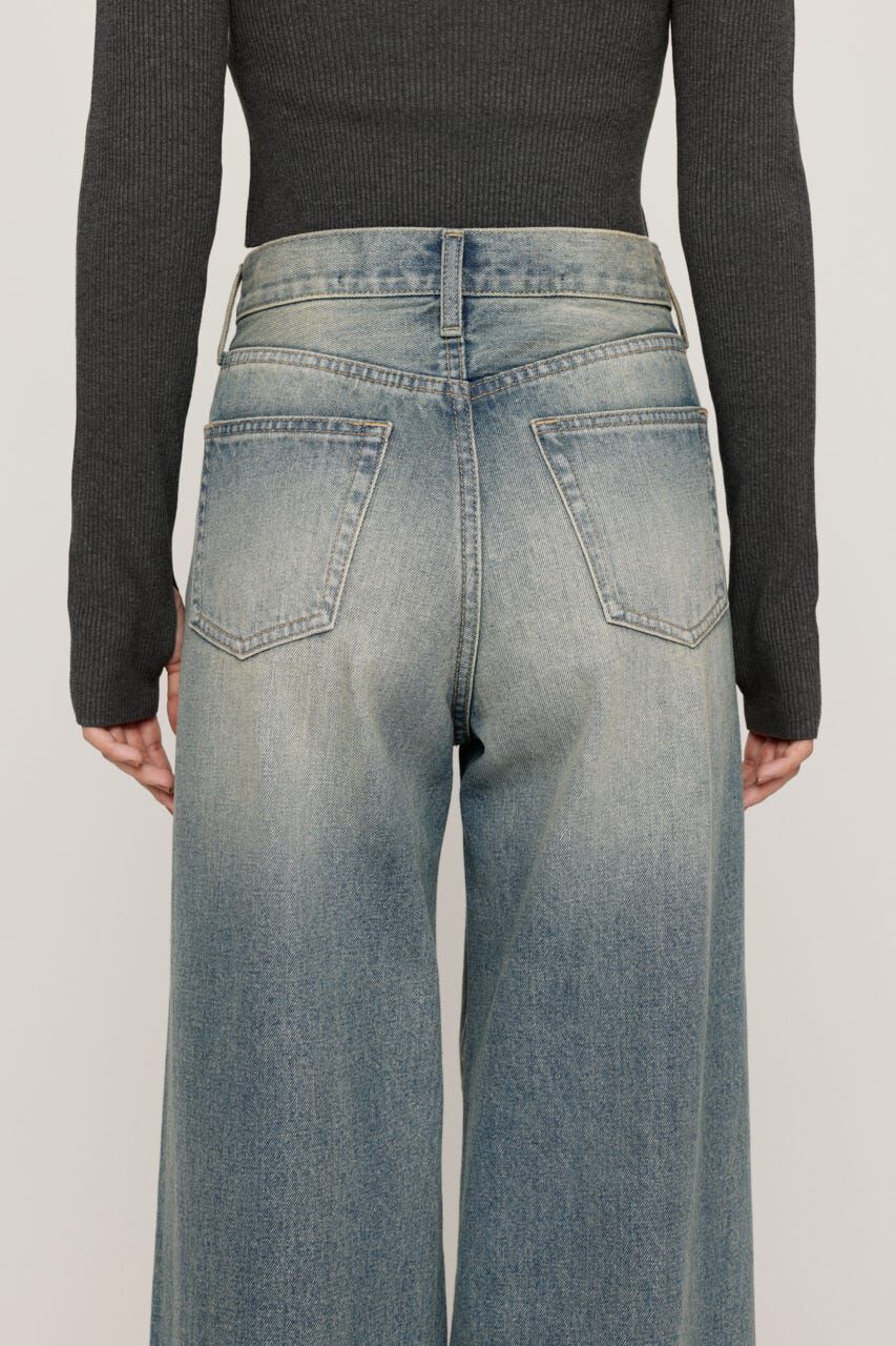 SLY「LAYERED STRAIGHT DENIM パンツ」|デニム|