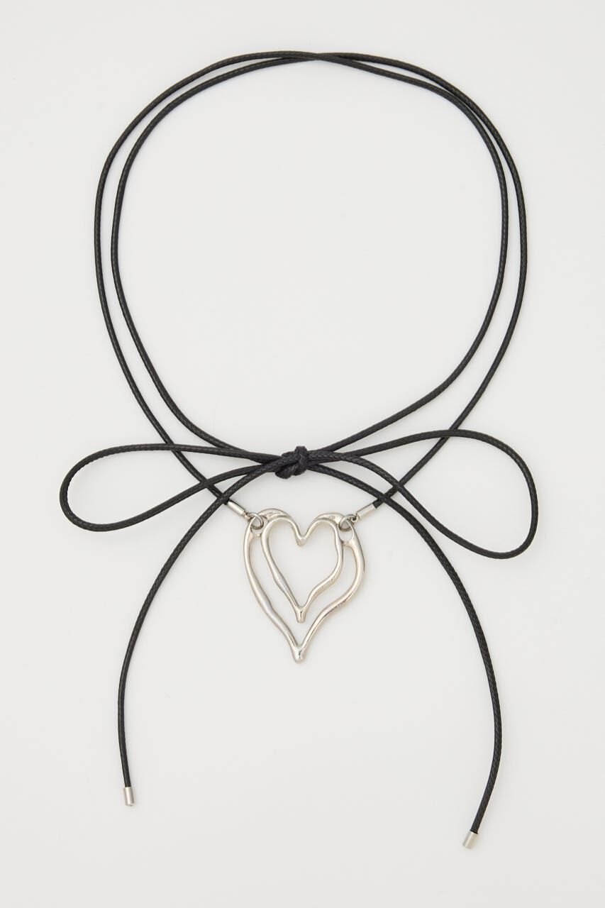 SLY「HEART CHARM チョーカー」|ネックレス|BLK