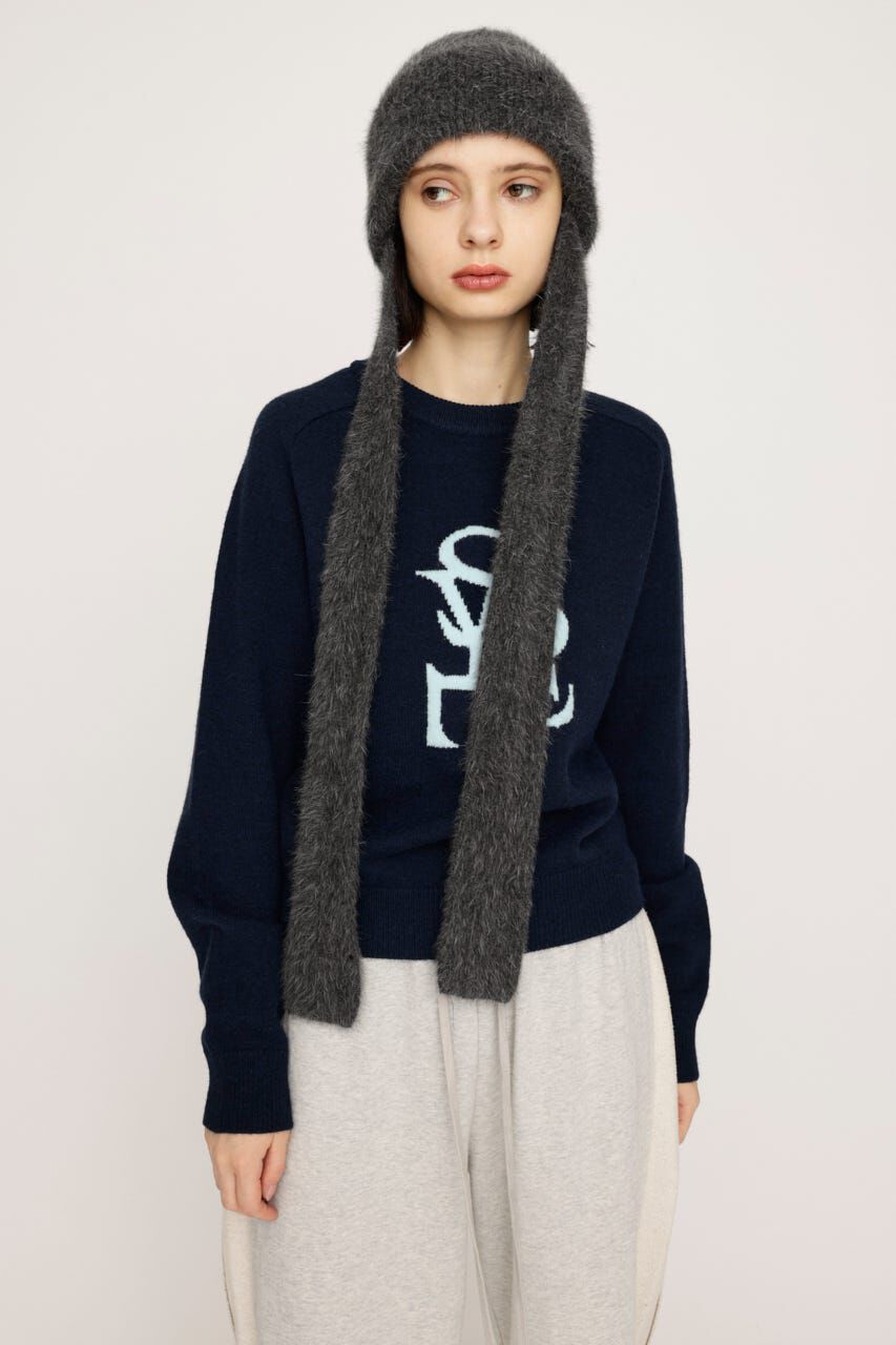 SLY「LOGO JQ KNIT トップス」|ニット・セーター|NVY