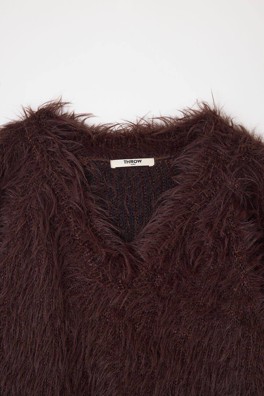 SLY「SHAGGY V／N TUCK PUFF トップス」|ニット・セーター|