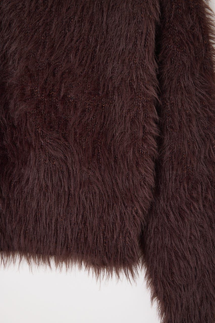 SLY「SHAGGY V／N TUCK PUFF トップス」|ニット・セーター|