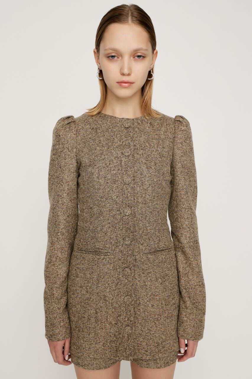 SLY「PUFF SLEEVE FRONT BUTTON 2P」|ワンピース|