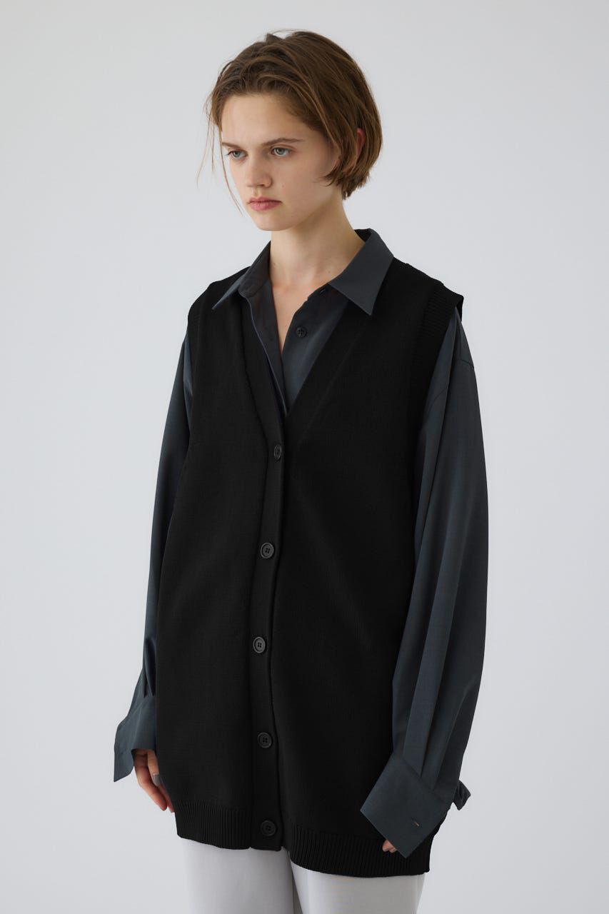 RIM.ARK 「Belt set long knit vest」|ダウンベスト・ベスト|