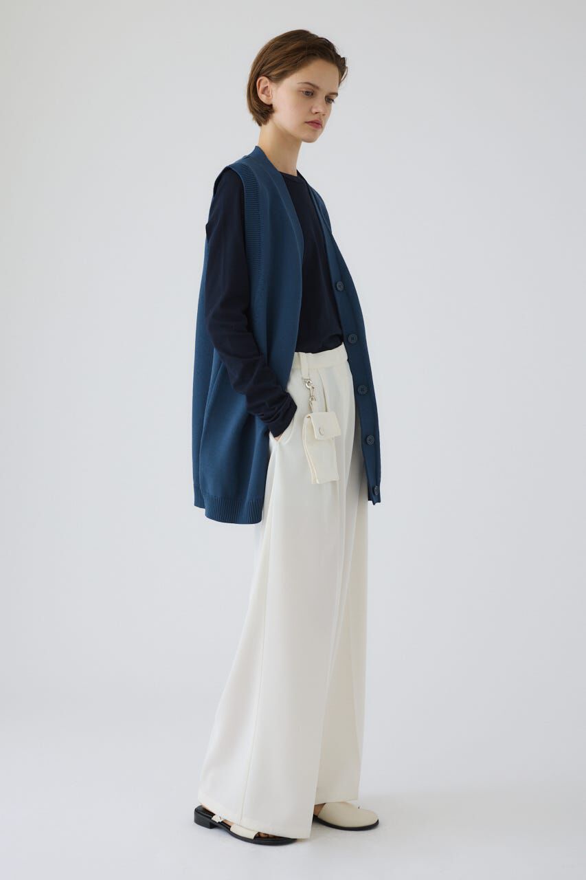 RIM.ARK 「Belt set long knit vest」|ダウンベスト・ベスト|