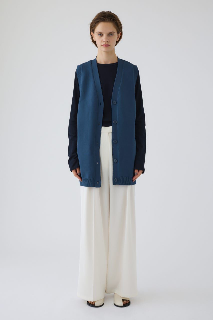 RIM.ARK 「Belt set long knit vest」|ダウンベスト・ベスト|