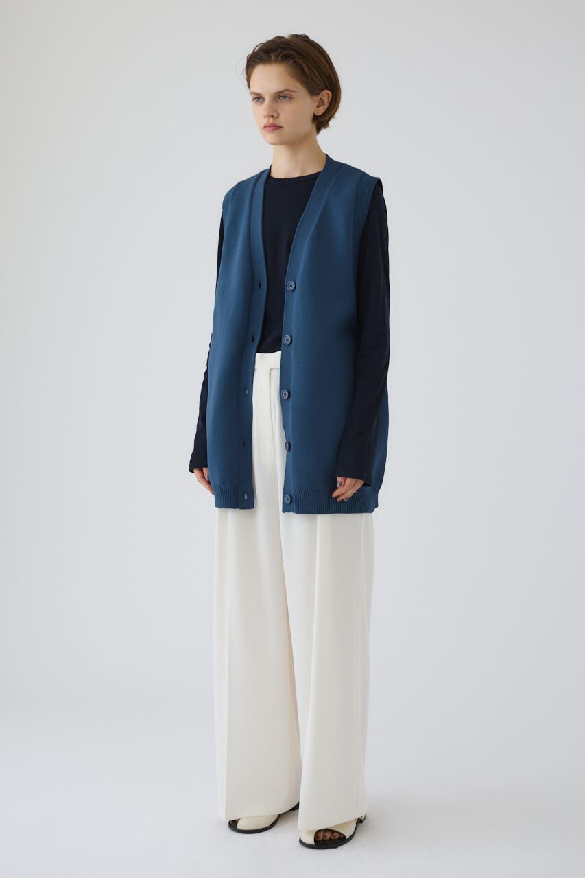 RIM.ARK 「Belt set long knit vest」|ダウンベスト・ベスト|
