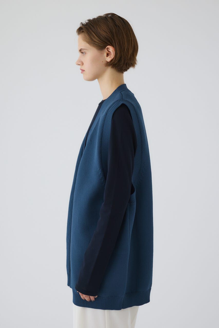 RIM.ARK 「Belt set long knit vest」|ダウンベスト・ベスト|