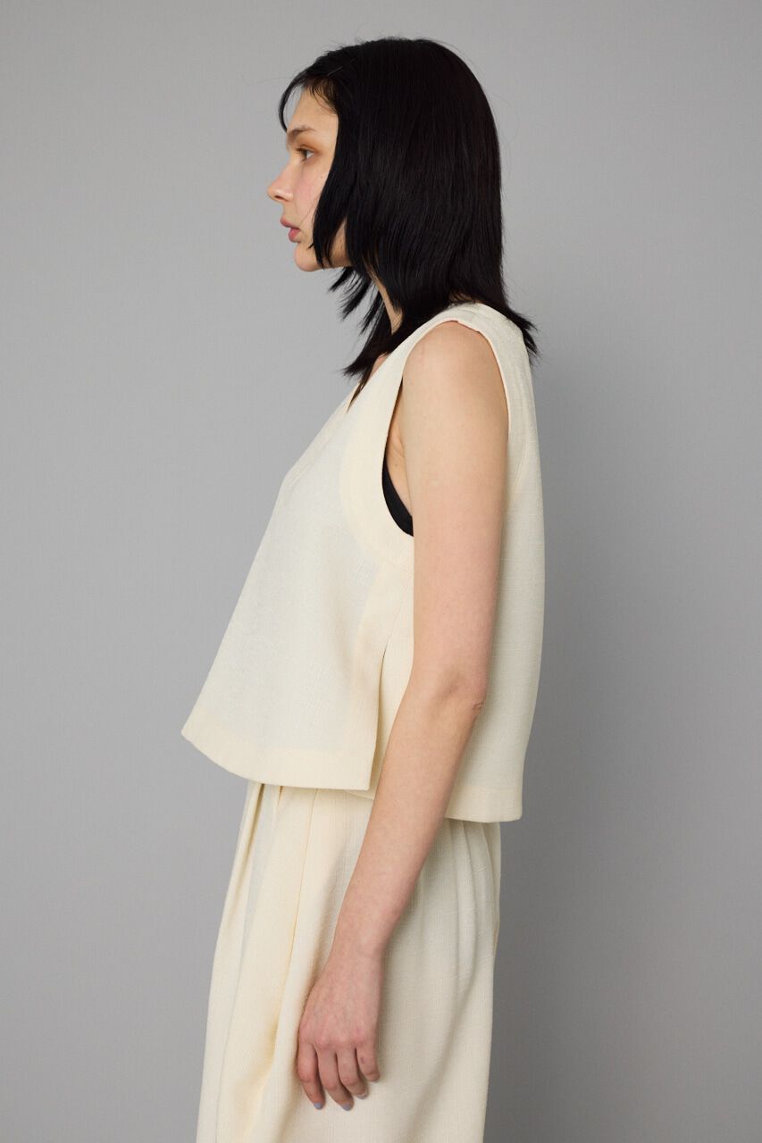 HeRIN.CYE「V neck vest」|ダウンベスト・ベスト|