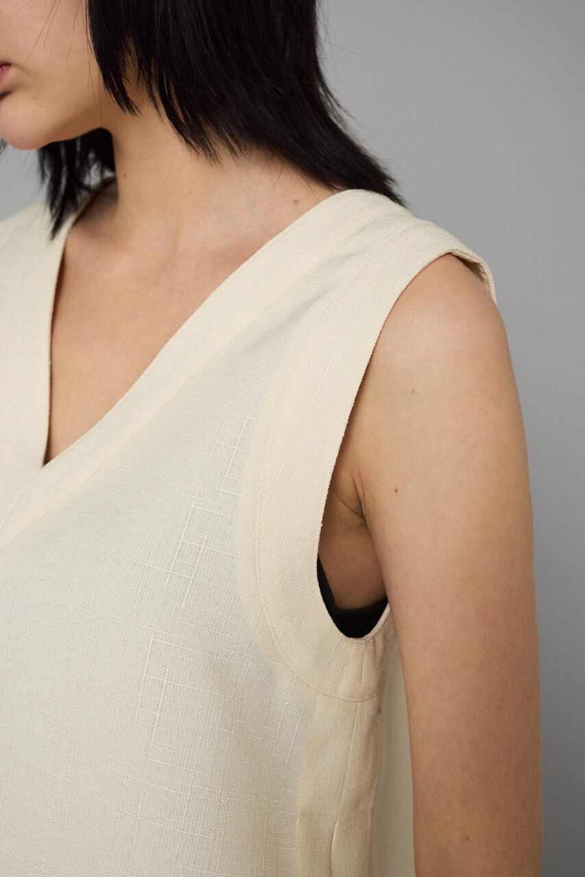 HeRIN.CYE「V neck vest」|ダウンベスト・ベスト|