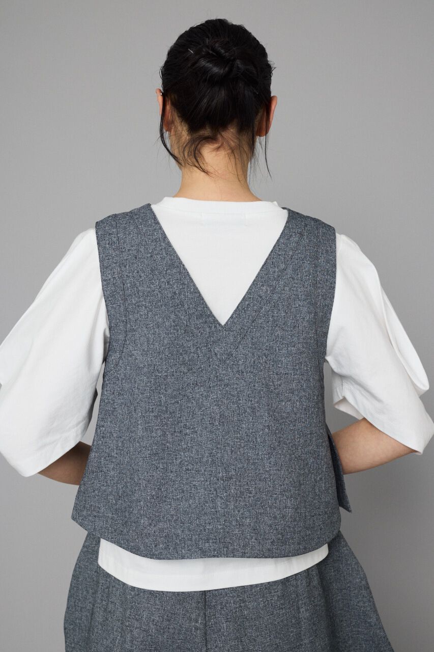 HeRIN.CYE「V neck vest」|ダウンベスト・ベスト|