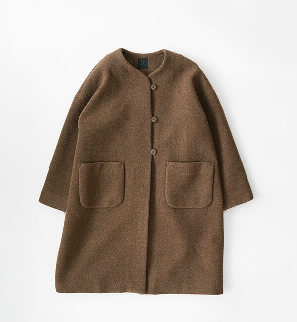 オオカミとフクロウ「オオカミとシロクマのヴィーカ&ldquo;ロングメルトン&rdquo;」|ノーカラーコート|