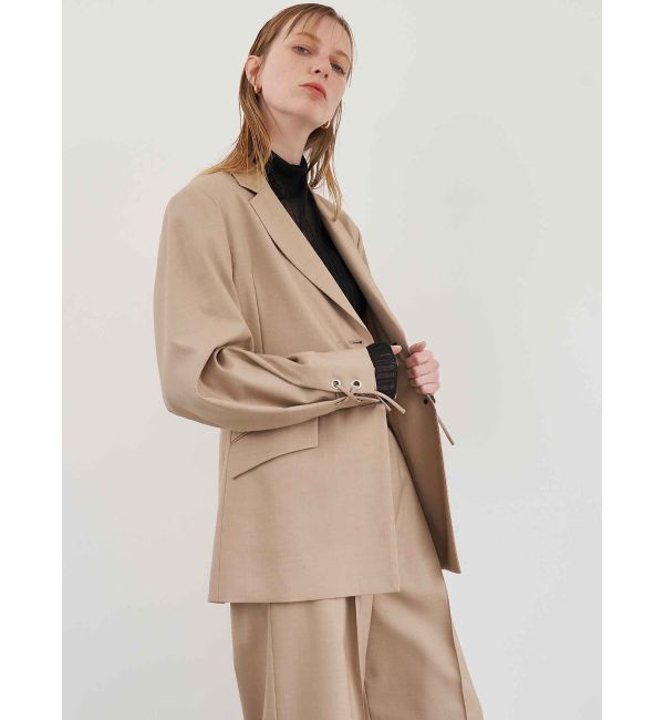 ELENDEEK「LACE UP SLEEVE JK」|テーラードジャケット|