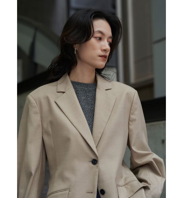 ELENDEEK「LACE UP SLEEVE JK」|テーラードジャケット|