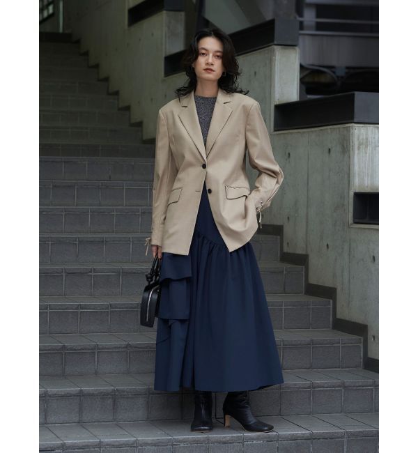 ELENDEEK「LACE UP SLEEVE JK」|テーラードジャケット|