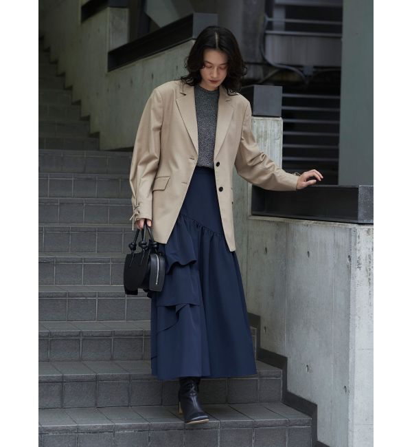 ELENDEEK「LACE UP SLEEVE JK」|テーラードジャケット|