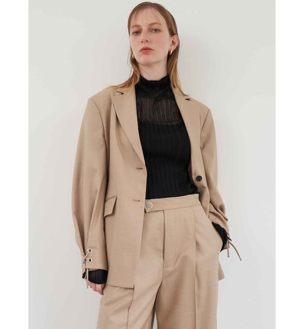 ELENDEEK「LACE UP SLEEVE JK」|テーラードジャケット|