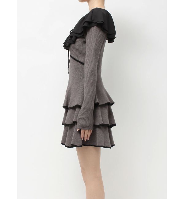 RESEXXY「ラッフルデザインミニニットワンピース」|ワンピース|