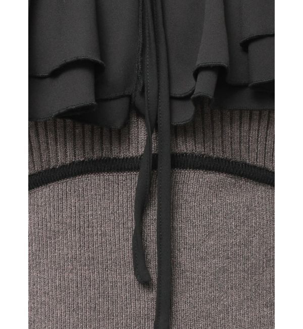 RESEXXY「ラッフルデザインミニニットワンピース」|ワンピース|