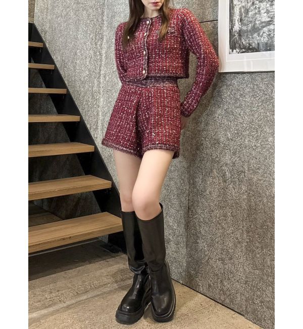 dazzlin「【SETUP】ツイードライクニットパンツ※セットアップ対応」|その他|