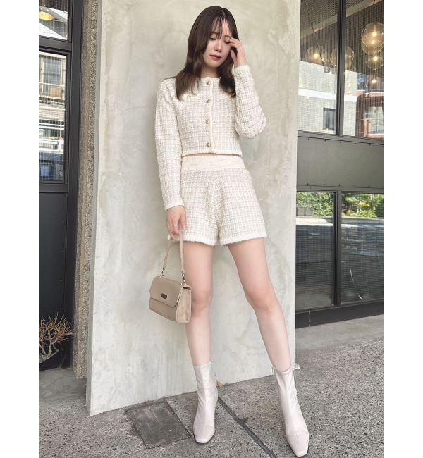 dazzlin「【SETUP】ツイードライクニットパンツ※セットアップ対応」|その他|