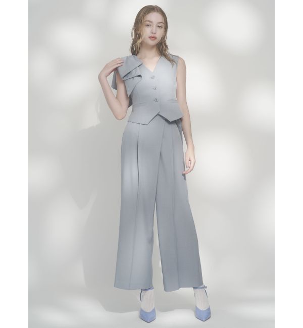 dazzlin「【セットアップ対応】ショルダーリボンジレ」|ベスト・ジレ|