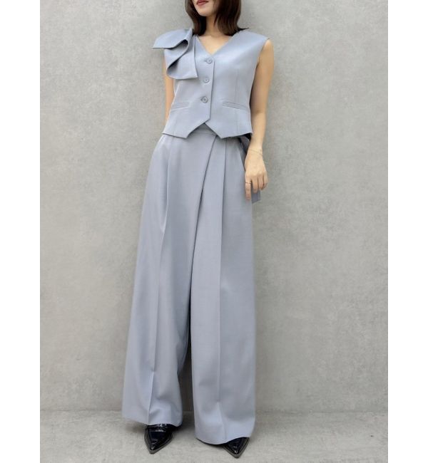 dazzlin「【セットアップ対応】ショルダーリボンジレ」|ベスト・ジレ|