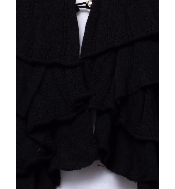 dazzlin「ペプラムフリルリボンカーデ」|カーディガン|