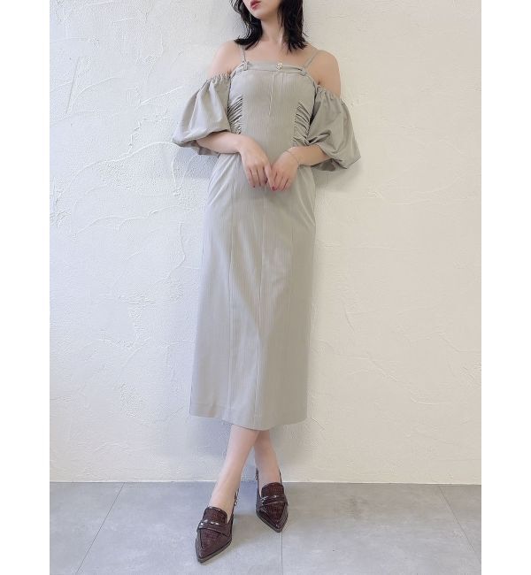 dazzlin「スラックスディテールバルーンワンピース」|ワンピース|