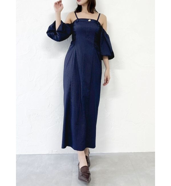 dazzlin「スラックスディテールバルーンワンピース」|ワンピース|