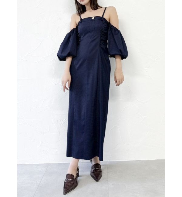 dazzlin「スラックスディテールバルーンワンピース」|ワンピース|