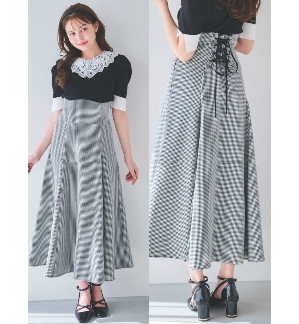 dazzlin「アソートコルセットフレアスカート」|スカート|