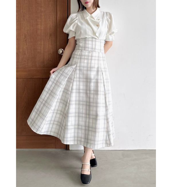 dazzlin「アソートコルセットフレアスカート」|スカート|イエロー