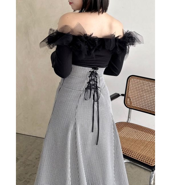 dazzlin「アソートコルセットフレアスカート」|スカート|ミックス