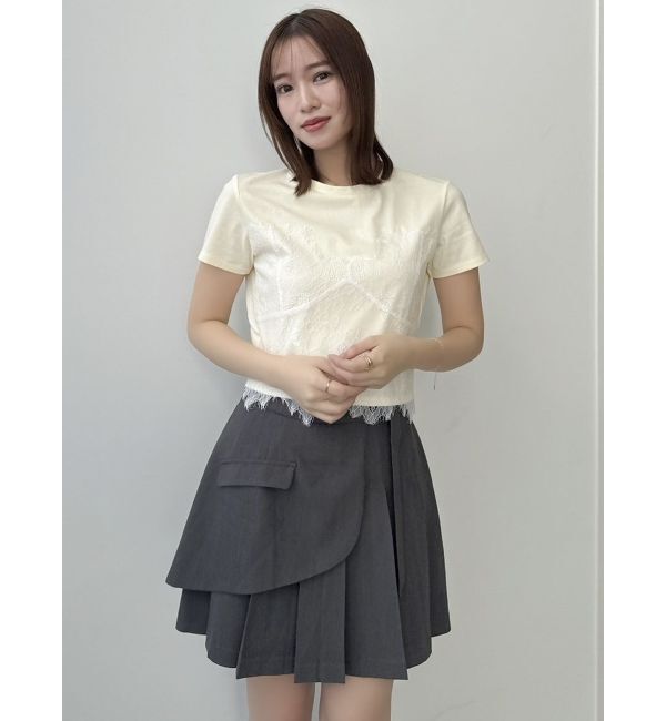 dazzlin「レースキャミレイヤードTシャツ」|Tシャツ・カットソー|