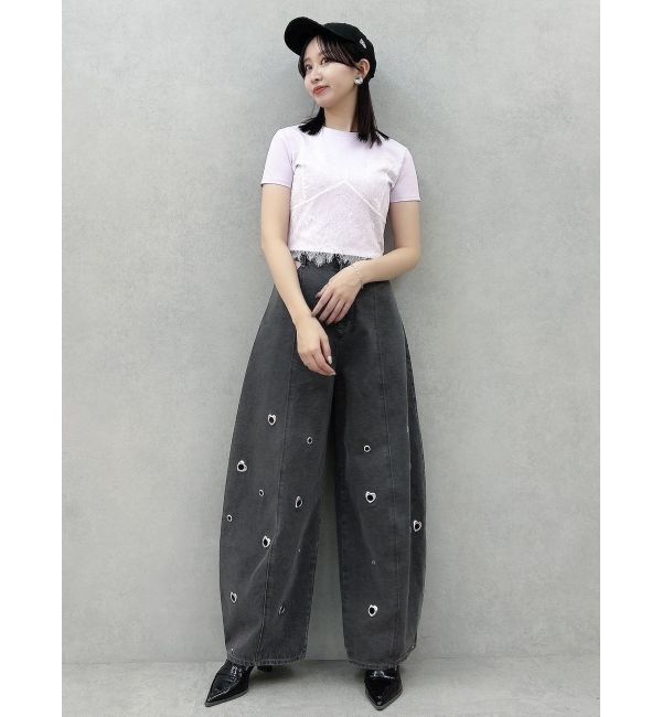 dazzlin「レースキャミレイヤードTシャツ」|Tシャツ・カットソー|