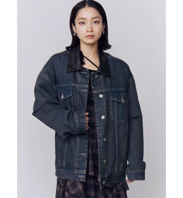 EMODA「ワイドオーバーデニムブルゾン」|ブルゾン・スタジャン|