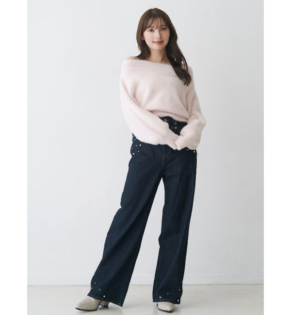 MERCURYDUO「【追加生産】パールデニムパンツ」|デニム|