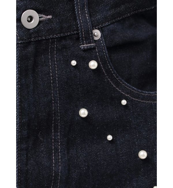 MERCURYDUO「【追加生産】パールデニムパンツ」|デニム|