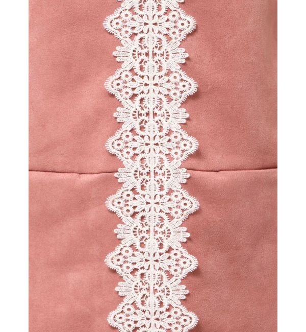 MERCURYDUO「バイカラーレースミニワンピース」|ワンピース|