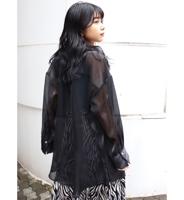 MURUA「シャイニーシアーシャツ」|シャツ・ブラウス|