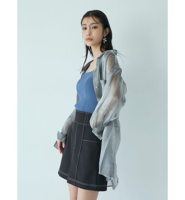 MURUA「シャイニーシアーシャツ」|シャツ・ブラウス|