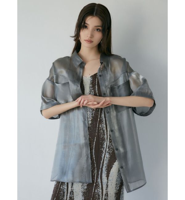 MURUA「2WAYスリーブシアーシャツ」|シャツ・ブラウス|