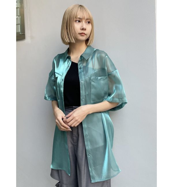 MURUA「2WAYスリーブシアーシャツ」|シャツ・ブラウス|