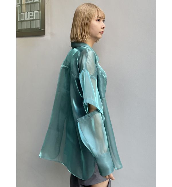 MURUA「2WAYスリーブシアーシャツ」|シャツ・ブラウス|