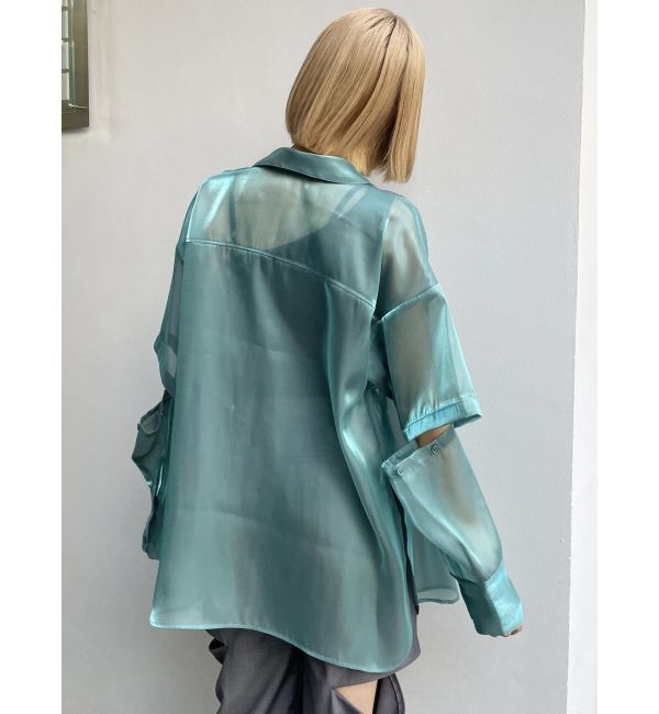 MURUA「2WAYスリーブシアーシャツ」|シャツ・ブラウス|