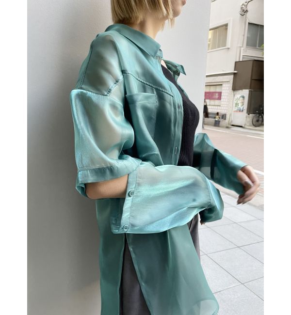 MURUA「2WAYスリーブシアーシャツ」|シャツ・ブラウス|