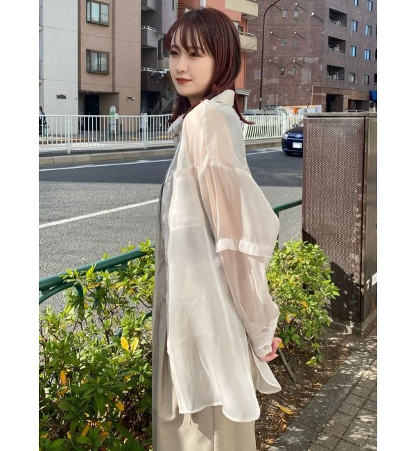 MURUA「2WAYスリーブシアーシャツ」|シャツ・ブラウス|